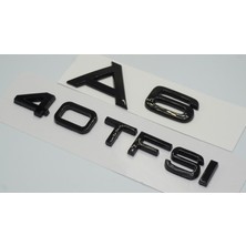 Audi A6 40 Tfsi Parlak Siyah Abs 3m 3D Bagaj Yazı Logo Orjinal Ürün