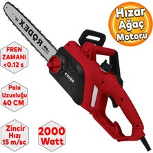 Rodex RDX9055 Elektrikli Ağaç Orman Motoru Hızar Ağaç Kesme Motoru 40 cm 2000W