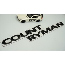 Mini Cooper Countryman R60 F60 Siyah Metal 3m Bagaj Yazı Logo