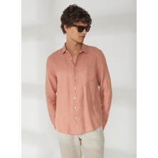 Mr. Mood Pembe Erkek Düğmeli Yaka Gömlek Mr Madrid