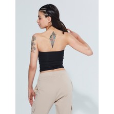 Comm-Ci Pixie Straplez Model Organik Pamuk Örme Body 1116