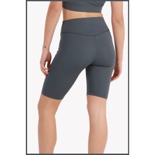 Miss Maral Kadın Antrasit Yüksek Bel Toparlayıcı Kısa Spor Tayt Biker Şort  Basics Casual & Comfort 1070