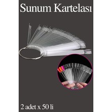 Transformacion Protez Tırnak Sunum Kartelası Şeffaf 100 Lü