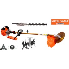 Mitsuyama Japon Yan Tırpan + Çit Kesme + Akrep Çapa Makinesi 4.2kw 5.7hp