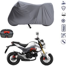 Teksin Honda Msx 125 Çantalı Motosiklet Branda Su Geçirmez Topcase Uyumlu Motor Branda