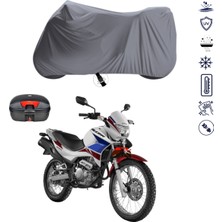 Teksin Honda Nx 4 Falcon Çantalı Motosiklet Branda Su Geçirmez Topcase Uyumlu Motor Branda