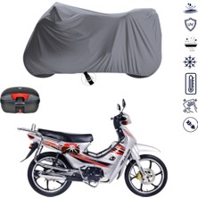 Teksin Falcon Magic 100 Çantalı Motosiklet Branda Su Geçirmez Topcase Uyumlu Motor Branda