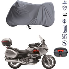 Teksin Honda Nt 700V Deauville Abs Çantalı Motosiklet Branda Su Geçirmez Topcase Uyumlu Motor Branda