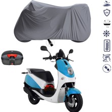 Teksin Daelim Beagle Çantalı Motosiklet Branda Su Geçirmez Topcase Uyumlu Motor Branda
