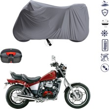 Teksin Honda Cx 650 Çantalı Motosiklet Branda Su Geçirmez Topcase Uyumlu Motor Branda