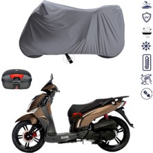 Teksin Sym Hd2 200I Çantalı Motosiklet Branda Su Geçirmez Topcase Uyumlu Motor Branda