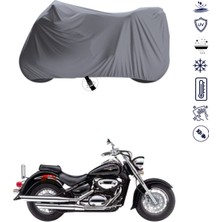 Teksin Suzuki VL800 Volusia Çantalı Motosiklet Branda Su Geçirmez Topcase Uyumlu Motor Branda