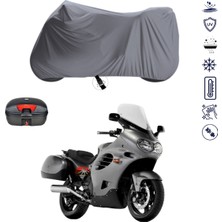 Teksin Trıumph Trophy 1200 Çantalı Motosiklet Branda Su Geçirmez Topcase Uyumlu Motor Branda