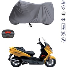 Teksin Suzuki Burgman Uh 150 Çantalı Motosiklet Branda Su Geçirmez Topcase Uyumlu Motor Branda