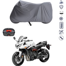 Teksin Yamaha Fz1 Fazer Çantalı Motosiklet Branda Su Geçirmez Topcase Uyumlu Motor Branda