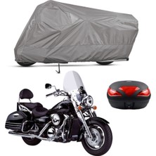 Teksin Kawasaki Vn 1600 Çantalı Motosiklet Branda Su Geçirmez Topcase Uyumlu Motor Branda