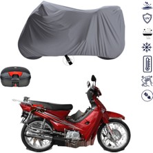 Teksin Çelik Motor Xgj 100-7 Çantalı Motosiklet Branda Su Geçirmez Topcase Uyumlu Motor Branda