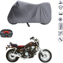 Teksin Honda Vf 1100 Magna Çantalı Motosiklet Branda Su Geçirmez Topcase Uyumlu Motor Branda