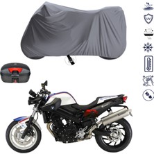 Teksin Bmw F800 R Çantalı Motosiklet Branda Su Geçirmez Topcase Uyumlu Motor Branda