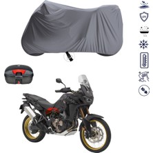 Teksin Honda Crf 1000 L Africa Twin Çantalı Motosiklet Branda Su Geçirmez Topcase Uyumlu Motor Branda