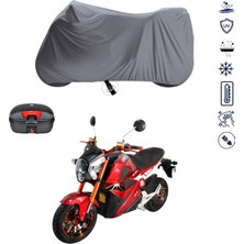 Teksin Kral KR-100-2 Çantalı Motosiklet Branda Su Geçirmez Topcase Uyumlu Motor Branda