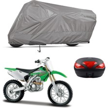 Teksin Kawasaki Kx 250F Çantalı Motosiklet Branda Su Geçirmez Topcase Uyumlu Motor Branda