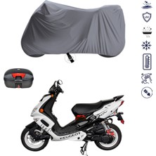 Teksin Peugeot Speddfig Ht 2 Çantalı Motosiklet Branda Su Geçirmez Topcase Uyumlu Motor Branda