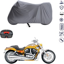Teksin Harley-Davidson Vrsc V-Rod Çantalı Motosiklet Branda Su Geçirmez Topcase Uyumlu Motor Branda