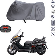 Teksin Yamaha Majesty 400 Çantalı Motosiklet Branda Su Geçirmez Topcase Uyumlu Motor Branda
