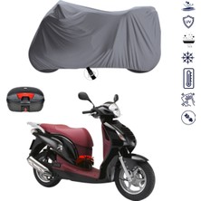 Teksin Honda Ps 150I Çantalı Motosiklet Branda Su Geçirmez Topcase Uyumlu Motor Branda