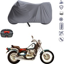 Teksin Kawasaki En 500 Çantalı Motosiklet Branda Su Geçirmez Topcase Uyumlu Motor Branda