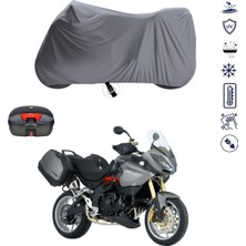 Teksin Triumph Tiger 1050 Çantalı Motosiklet Branda Su Geçirmez Topcase Uyumlu Motor Branda