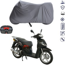 Teksin Asya Quswa Commuter Çantalı Motosiklet Branda Su Geçirmez Topcase Uyumlu Motor Branda