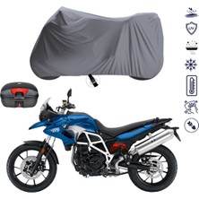 Teksin Bmw F 700 Gs Çantalı Motosiklet Branda Su Geçirmez Topcase Uyumlu Motor Branda