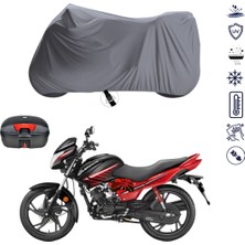 Teksin Hero Glamour Çantalı Motosiklet Branda Su Geçirmez Topcase Uyumlu Motor Branda