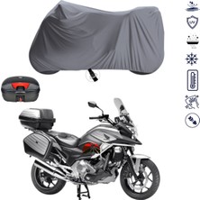 Teksin Honda Nc 700 x Çantalı Motosiklet Branda Su Geçirmez Topcase Uyumlu Motor Branda