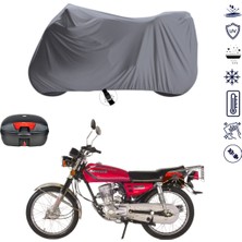 Teksin Kanuni Rx 125 Çantalı Motosiklet Branda Su Geçirmez Topcase Uyumlu Motor Branda
