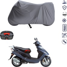 Teksin Kymco Movie Xl 125 Çantalı Motosiklet Branda Su Geçirmez Topcase Uyumlu Motor Branda