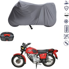 Teksin Planet 3 1981-1986 Çantalı Motosiklet Branda Su Geçirmez Topcase Uyumlu Motor Branda