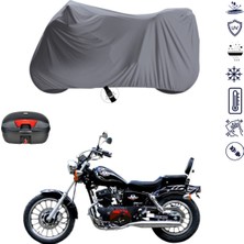 Teksin Regal Raptor Dd 125E Çantalı Motosiklet Branda Su Geçirmez Topcase Uyumlu Motor Branda