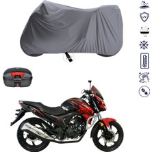 Teksin Maranta Thunder 250 Çantalı Motosiklet Branda Su Geçirmez Topcase Uyumlu Motor Branda