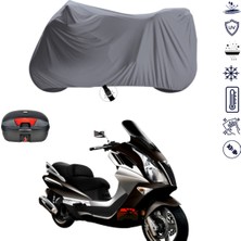 Teksin Mondial 250 Jet Çantalı Motosiklet Branda Su Geçirmez Topcase Uyumlu Motor Branda