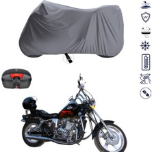 Teksin Regal Raptor Dd 250E-9 Çantalı Motosiklet Branda Su Geçirmez Topcase Uyumlu Motor Branda
