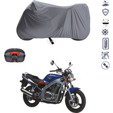 Teksin Suzuki Gs 500 Çantalı Motosiklet Branda Su Geçirmez Topcase Uyumlu Motor Branda