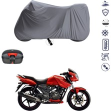 Teksin Tvs Apache Rtr 150 Çantalı Motosiklet Branda Su Geçirmez Topcase Uyumlu Motor Branda