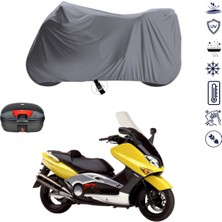 Teksin Yamaha Tmax 500 Çantalı Motosiklet Branda Su Geçirmez Topcase Uyumlu Motor Branda