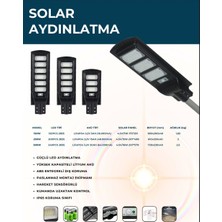 Tekno Solen 300W Güneş Enerjili Sokak Bahçe Aydınlatma Lambası - Direkli