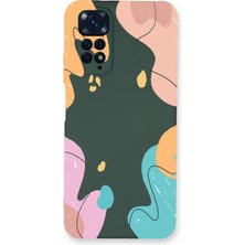 Printify Xiaomi Redmi Note 11 Uyumlu Lansman Kılıf Karışık Renkler Tasarımlı Içi Kadife Kapak