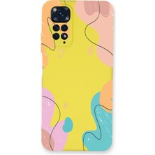 Printify Xiaomi Redmi Note 11S Uyumlu Lansman Kılıf Karışık Renkler Tasarımlı Içi Kadife Kapak