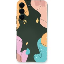 Printify Samsung Galaxy S22 Plus Uyumlu Lansman Kılıf Karışık Renkler Tasarımlı Içi Kadife Kapak